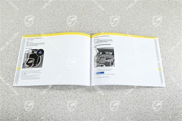 Porsche 718 GT4RS Driver's Manual - Handbuch/Bedienungsanleitung, Englisch