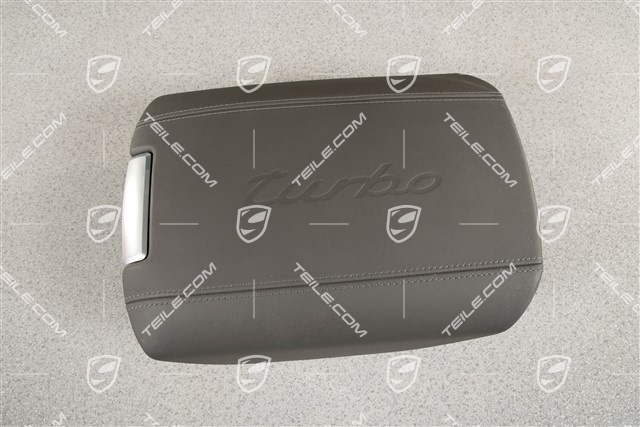 Armlehne, Mittelkonsole, Schriftzug Turbo, Achatgrau