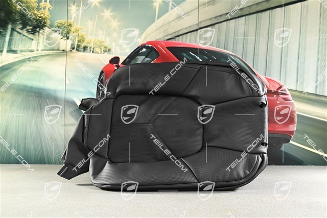 Front seat, Backrest cover, Black Leather Comfort seat, Vented / heated seats, L