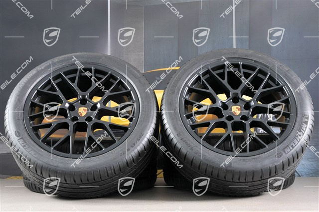 20" "RS Spyder Design" czarny półmat, koła letnie komplet, felgi 9J x 20 ET26 + 10J x 20 ET19 + opony letnie Michelin 265/45 R 20 + 295/40 R 20, z czujnikami ciśnienia RDK