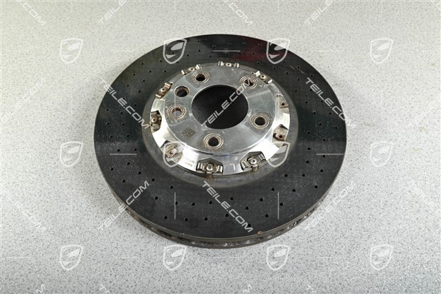 Brake disc, PCCB, 19-inch, yellow calliper, damage L