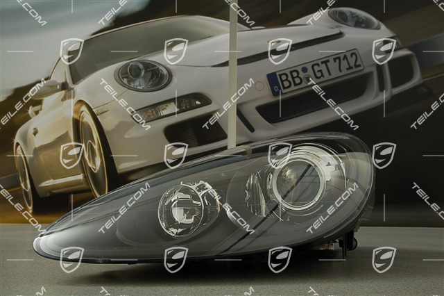 Xenon-Scheinwerfer, komplett, ohne Steuergerät und Xenonbirne D1S, mit Kurvenlicht, schwarz, L Xenon-Scheinwerfer, komplett, ohne Steuergerät und Xenonbirne D1S, mit Kurvenlicht, schwarz, L