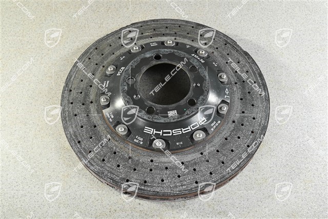 PCCB Keramik-Bremsscheibe, 991.2 C2 / C2S / C4 / C4S / 991.1 Turbo / 991.2 Turbo, beschädigt, L