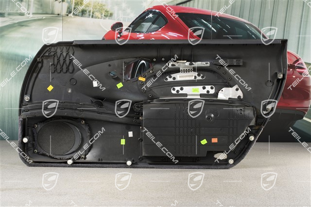 Tapicerka drzwi z blendą airbaga, sound system, skóropodobna, Metropole blue, L