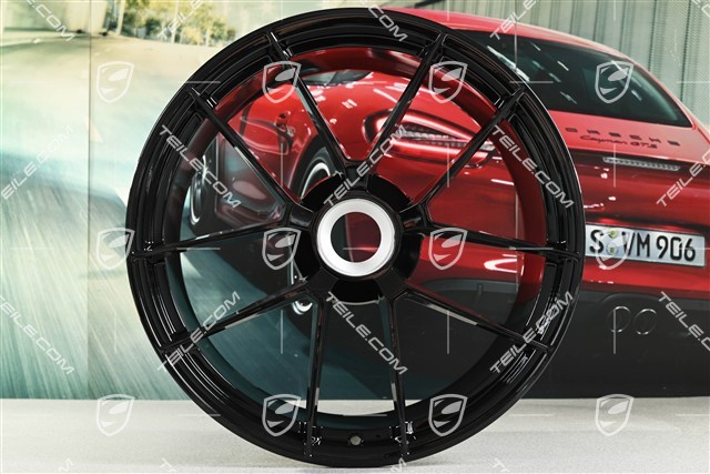 21" Felge Carrera GTS, 11,5J x 21 ET79, Zentralverschluss, schwarz hochglanz