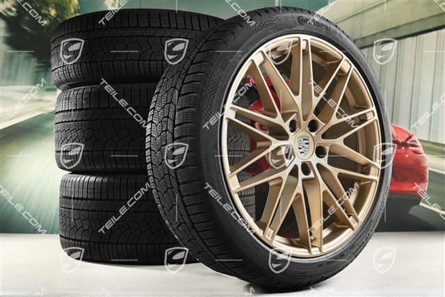 22" koła zimowe RS Spyder Design, felgi 9J x 22 ET29 + 11J x 22 ET47 + NOWE opony zimowe Continental 255/40 R22 + 295/35 R22, neodyme
