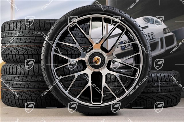 GT3 20" winter wheels  "Turbo S" central locking, 9J x 20 ET51 + 11J x 20 ET59 + NEW Michelin winter tyres 245/35 R20+295/30 R20, TPMS