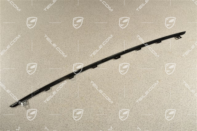 Disc / cover trim upper for front bumper retaining frame centre, Black