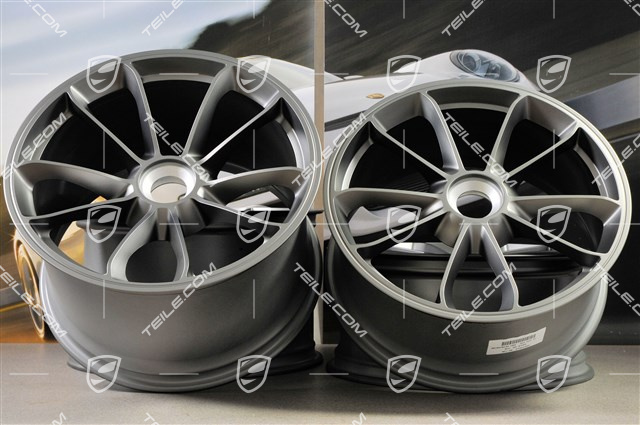 20" Felgensatz GT3, 9J x 20 ET55 + 12J x 20 ET47, in Platinum (seidenmatt)