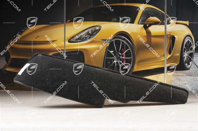 Ablagekasten Türverkleidung , Teppich / Leder, Klangpaket, Schwarz, R