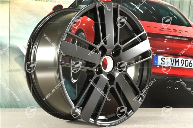 20-inch wheel rim set Panamera Design 2, 9,5J x 20 ET71 + 11,5J x 20 ET68, black satin matt