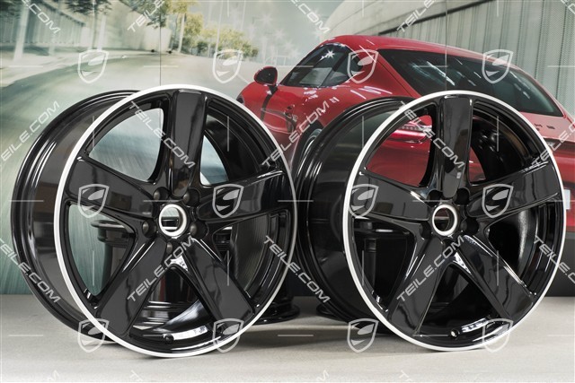 19"-inch alloy wheel Macan SportClassic, 8,5J x 19 ET21 + 9J x 19 ET21, black high gloss