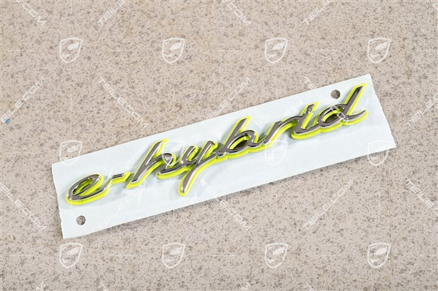 Napis "e-hybrid", Chrom, boczny / na błotnik, L