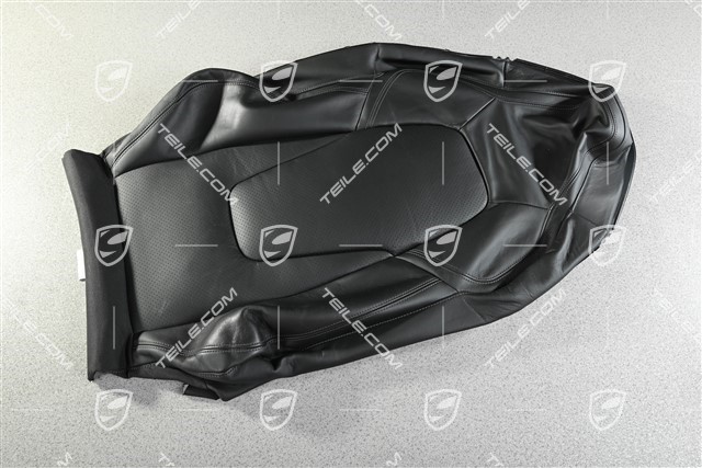 Lehnenbezug, Leder, Sportsitz Plus, Schwarz, L