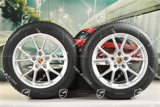 20" Cayenne S Winterräder Satz, Felgen 9J x 20 ET50 + 10,5J x 20 ET64 + NEUE Hankook Winterreifen 255/55 R20 + 295/45 R20, mit RDK-Sensoren