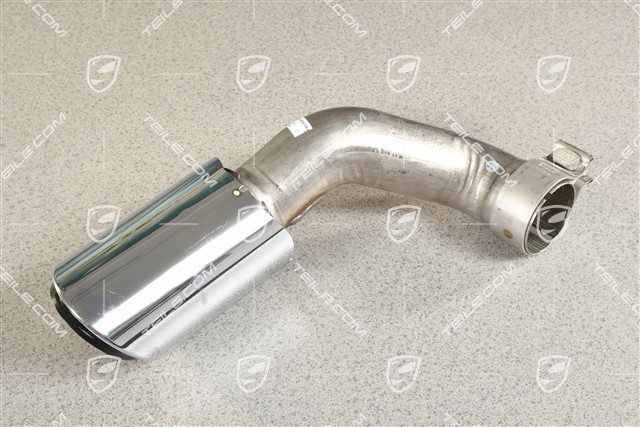 Turbo, Końcówka sportowego układu wydechowego, chromowana, wewnętrzna, L