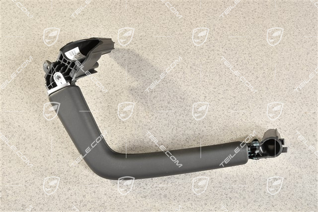 Türverkleidung Zuziehgriff, Leder, Schwarz, Vorne = Hinten, R