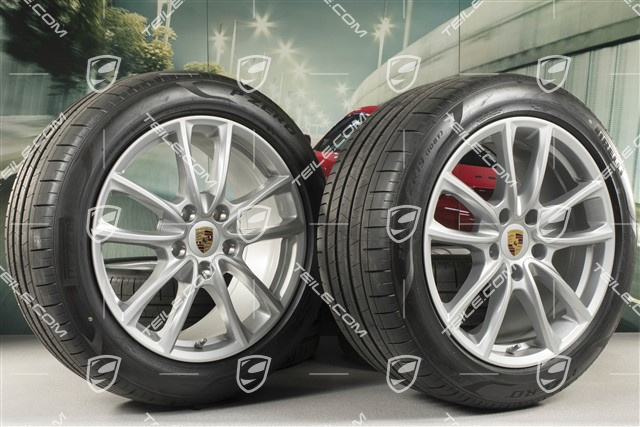 19" Koła letnie, komplet "Panamera S", felgi 9J x 19 ET64 + 10,5 J x 19 ET62 + opony letnie Pirelli 265/45 R19 + 295/40 R19