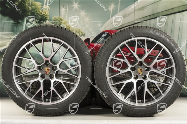20" "RS Spyder Design" koła zimowe, komplet, felgi 9J x 20 ET26 + 10J x 20 ET19, opony zimowe Dunlop Winter Sport 4D 265/45 R20 + 295/40 R20, z czujnikami ciśnienia