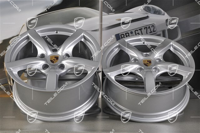 17" Komplet felg Cayman II, przednie 7J x 17 ET55 + tylne 8,5J x 17 ET40
