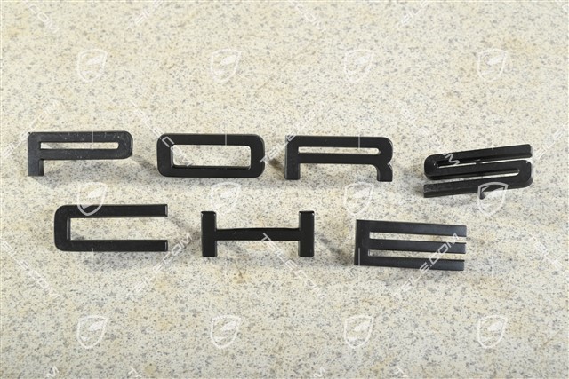 Lettering/logo PORSCHE, black