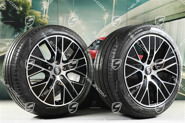20-inch Turbo Aero summer wheel set, rims 9J x 20 ET54 + 11J x 20 ET60 + Pirelli summer tyres 245/45 R20 + 285/40 R20, about 50km, DOT/prod.year 2021