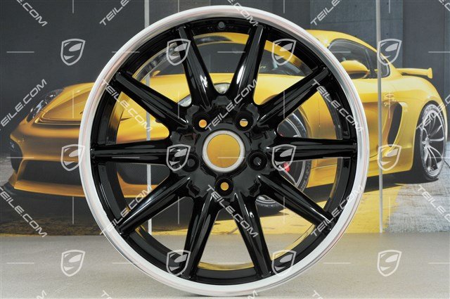 19" Komplet felg Carrera Sport, 8,5J x 19 ET55 + 10J x 19 ET42, Czarny wysoki połysk
