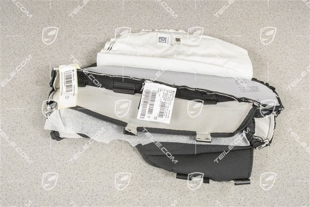 Backrest cover, Side part, Seat ventilation for A/C, Massage seat, Embossed Leather, Black, R