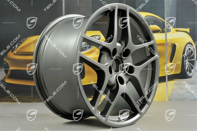 19" Felgensatz Carrera S II (Facelift), 8J x 19 ET57 + 11J x 19 ET67, Platin