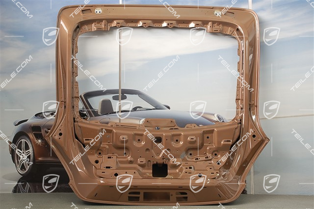 Deck lid, with hole for rear window wiper