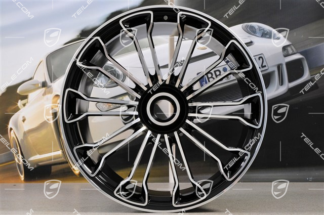 21" Felge 918 SPYDER, Zentralverschluss, 12,5J x 21 ET57, schwarz hochglanz