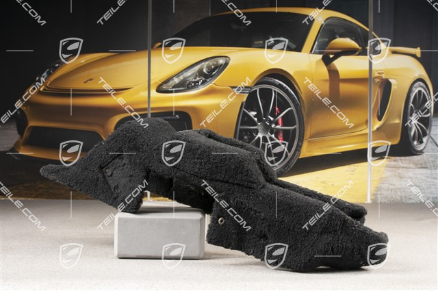 Centre console / tunnel, front part, cloth, Black