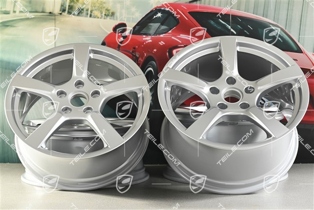 19" komplet felg Cayman S, 8J x 19 ET57 + 10J x 19 ET45