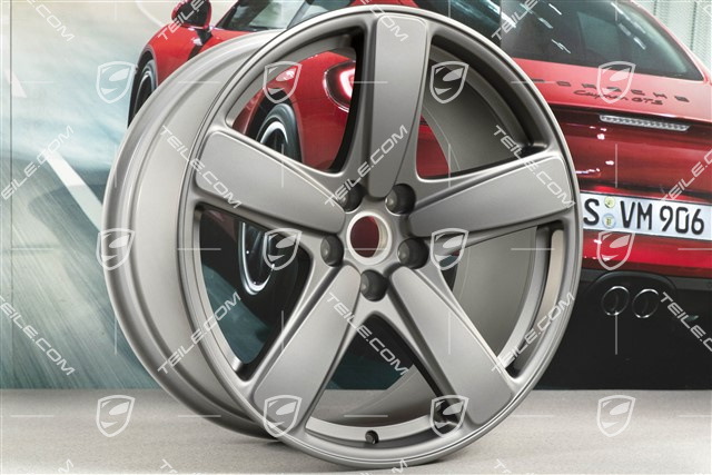 19" Felge Macan Sport Classic, 9J x 19 ET21, Platinum Seidenmatt