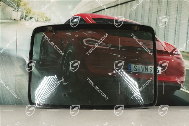 Heckscheibe Coupé, mit Loch für Heckscheibenwischer (In schlechtem Zustand)