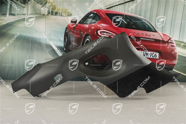 Seitenwandverkleidung, Kunstleder, schwarz, Coupe, L