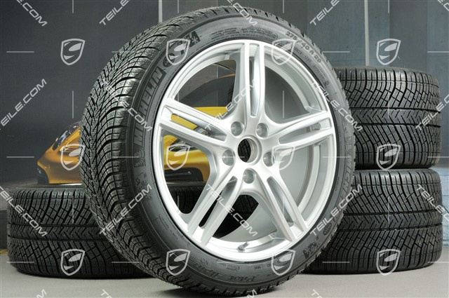 20" Koła zimowe "Panamera Turbo", felgi 9,5 J x 20 ET71 + 10,5 J x 20 ET71 + opony zimowe Michelin Pilot Alpin 4 275/40 R20 + 315/35 R20