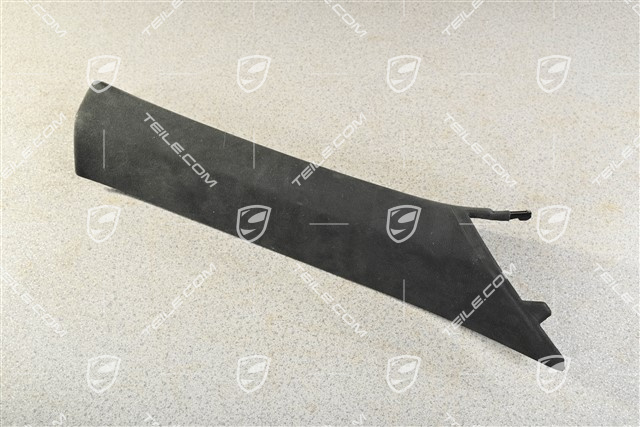 Verkleidung von A-Säule, Alcantara, Schwarz, R