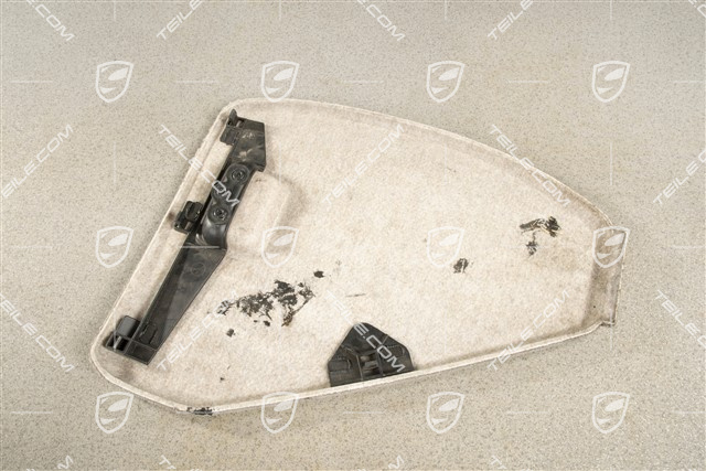 Osłona, Tapicerka bagażnika, perłowy welur, Steel grey, L