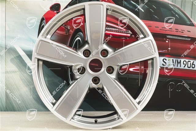20" felga Cayenne Sport Classic, 10,5J x 20 ET55, platynowy srebrny