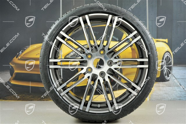 20-inch winter wheels set "Turbo", used rims 8,5J x 20 ET51 + 11J x 20 ET56 + NEW Michelin Pilot Alpin PA4 N1 winter tires 245/35 R20 + 295/30 R20, with TPM