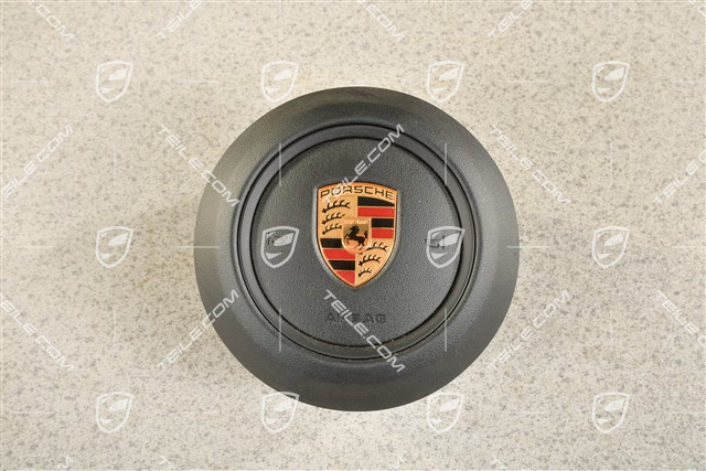 Poduszka bezpieczeństwa / Airbag kierownicy, czarna obwódka, czarny skóropodobny