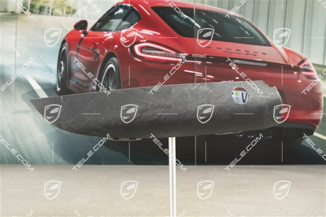 Front bumper lower trim, Satin black, R