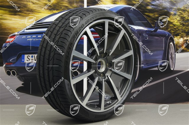 20" Komplet kół letnich Carrera Classic II, felgi 8,5J x 20 ET51 + 11J x 20 ET52 + opony 245/35 ZR20 + 305/30 ZR20, z czujnikami ciśnienia