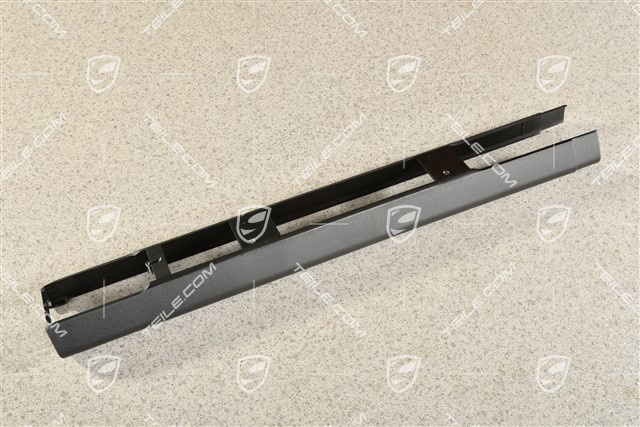 Front seat rail cover, Black, R