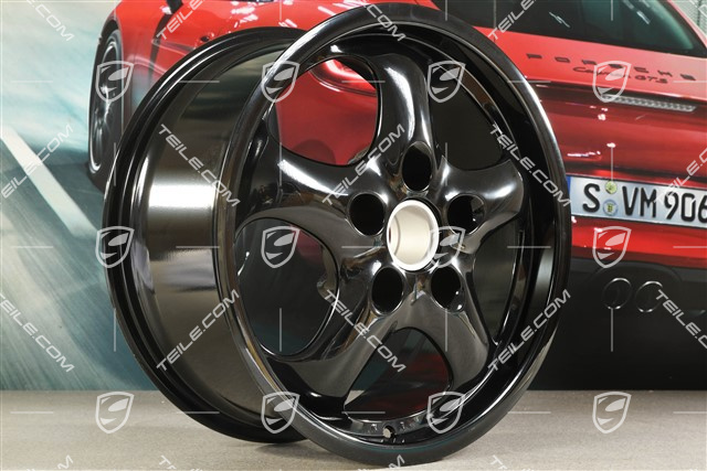 17" Felgensatz CUP II, 7J x 17 ET55 + 8J x 17 ET30, schwarz hochglanz