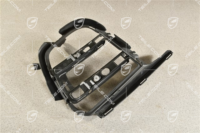 Front bumper, side ventilation grille, Black, R