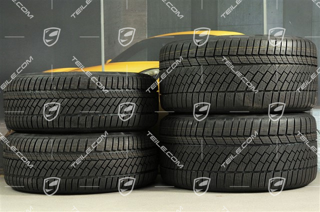 19-inch winter wheels set "Carrera", rims 8,5J x 19 ET50 + 11J x 19 ET77 + NEW Continental WinterContact TS 830P winter tyres 235/40 R19 + 295/35 R19