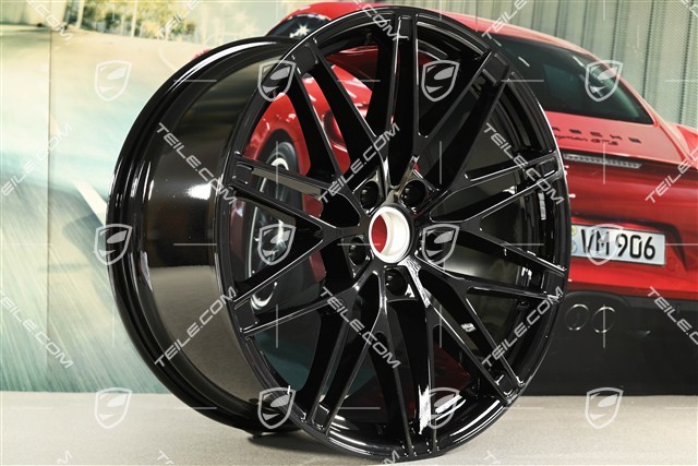 22" felga Macan RS Spyder Design, 11J x 22 ET47, czarny wysoki połysk