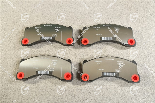 Brake pads, front axle for Red calipers